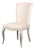 Louis XV Dining Chairs in Cream with Silvered Legs, Sets of 2 For Sale