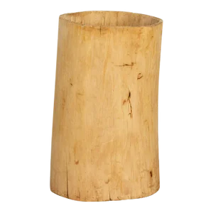 Large Farmhouse Bleached Wood Pot