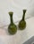Green Vases with Crackle Glaze and Aged Green Finish - a Pair For Sale - Image 9 of 11