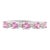 14k Gold Natural Brilliant Pink Sapphire & Diamond Alternate Band Ring Size 7 For Sale