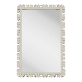 Fleur Home Audubon Bamboo Sticks Rectangle Mirror in Useful Gray, 24x35.5 For Sale