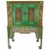 Emerald Green Chinese Cabinet Inset With Gilt Vintage Panels For Sale - Image 11 of 11