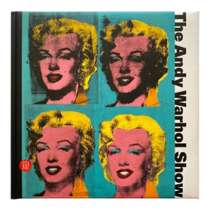 " the Andy Warhol Show " Vintage First Edition Pop Art Lithograph Print Extra Large Volume Hardcover Exhibition Book