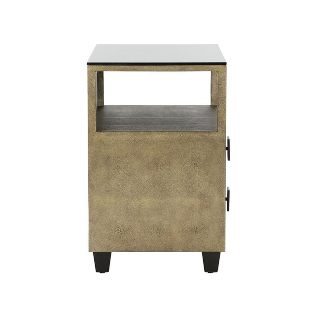 Chelsea House Inc Pendry Faux Shagreen Nightstand For Sale - Image 4 of 6