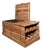 Teak Storage Chest with Integrated Wine Rack For Sale