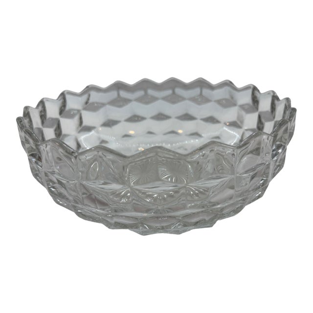 Early 20th Century Fostoria Pattern American Clear 8" Bowl For Sale