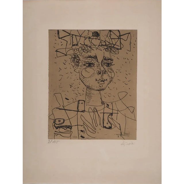 Modern Paul Aizpiri, Harlequin, Engraving For Sale - Image 3 of 3