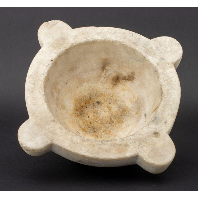 French White Marble Mortar, 18th C. For Sale - Image 4 of 5