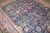 Late 19th Century Antique Worn Navy Yazd Rug no. j5349 For Sale - Image 5 of 16