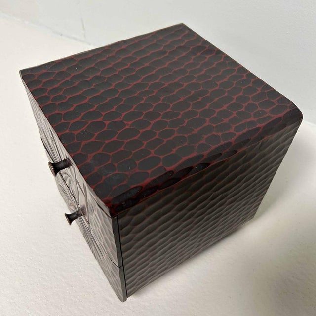 Kamakura Bori Haribako 針針 Bamboo Tansu Sewing Cabinet, Japan, 1970s For Sale - Image 9 of 14