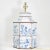 Art Deco A Pair of Vintage Hand-Painted Blue and White Imitation Dutch Tile Landscape Tea Can Table Lamps For Sale - Image 3 of 14