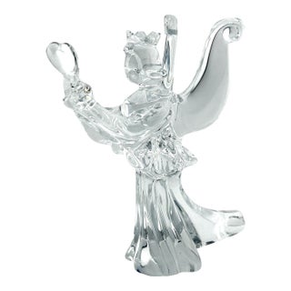 Baccarat Crystal Angel Signed Jean Boggio “Angel of Love” Figurine For Sale