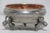 Art Deco Rare 1930s Starburst Pink Depression Glass Divided Dish, Aluminum, Lidded Carrier For Sale - Image 3 of 9