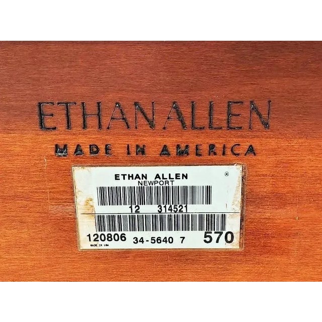 Ethan Allen Cal King Somerset Mahogany Sleigh Bed For Sale - Image 18 of 18
