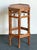 Mid-Century Modern Vintage Bamboo Hexagonal Plant Stand For Sale - Image 3 of 14