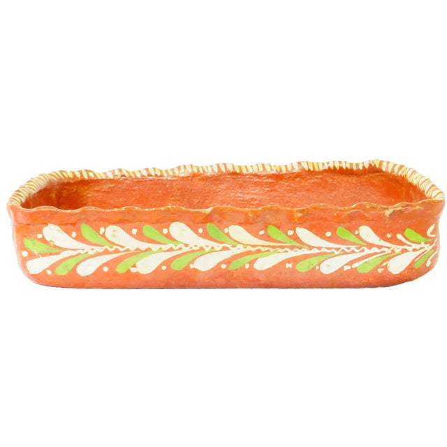 Vintage Mexican Bandera Terracotta / Redware PotteryCasseroles, a Pair For Sale - Image 4 of 4