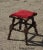 Vintage French Country Rustic Red Stool Footstool Bench Farmhouse Chic For Sale - Image 12 of 12