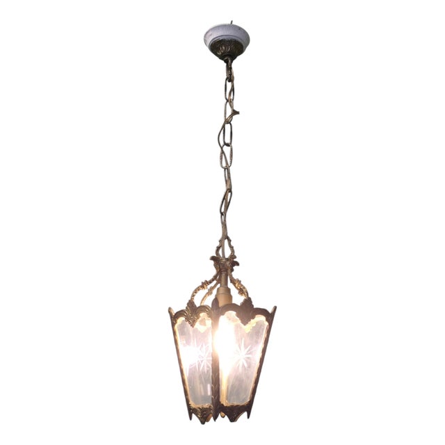 Small French Rococo Style Lantern, 1930s For Sale