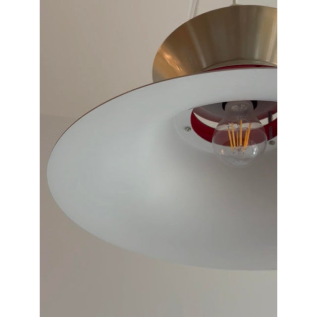 Pendant Lamp attributed to Bent Nordsted for Lyskær, 1970s For Sale - Image 9 of 10