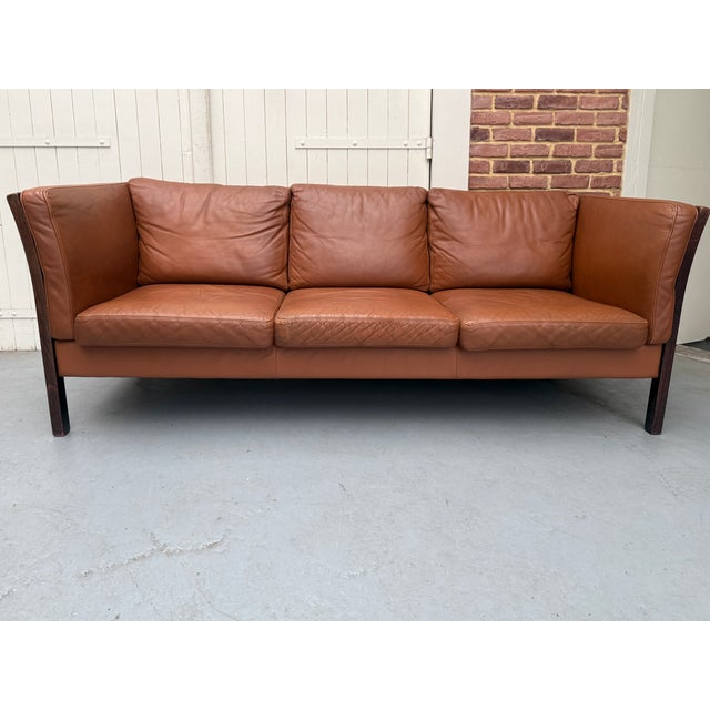 Brown Scandinavian Sofa from Stouby, 1970s For Sale - Image 8 of 8