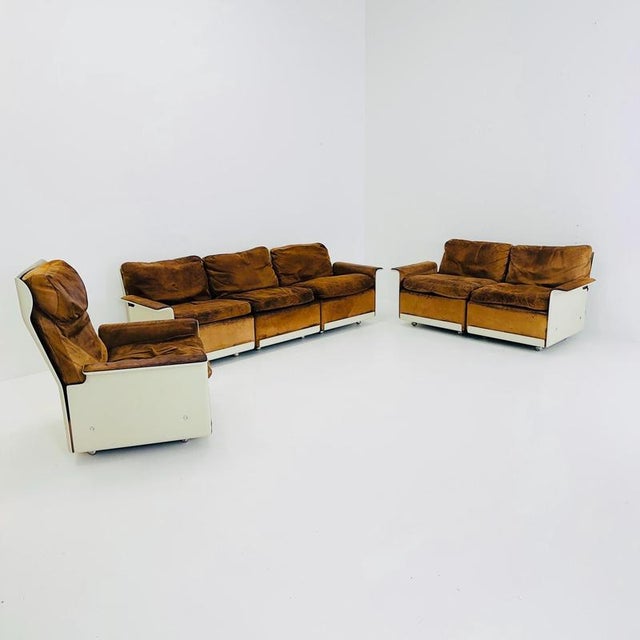 Complete Space Age Vintage Set by Dieter Rams for Vitsoe — 1960s Germany | Lounge Chair + 2-Seater + 3-Seater Sofa |...
