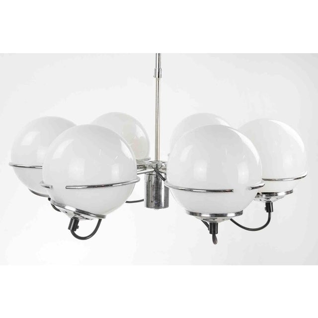 1970s Vintage Six Light Chandelier by Targetti Sankey, 1970s For Sale - Image 5 of 9