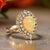 Natural White Opal Diamond Ring 14k Gold 11 TCW GIA Certified, Size 6.25 For Sale In New York - Image 6 of 13
