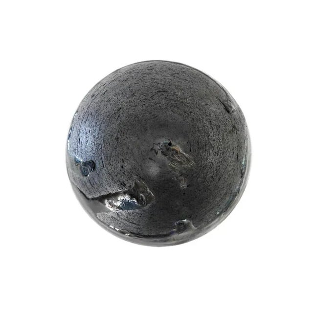 Ceramic Black Coil Pottery Ball Rattle For Sale - Image 7 of 9