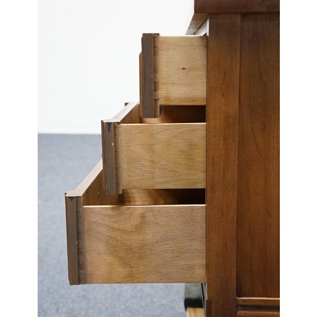 Wood Thomasville Furniture Milano Collection Italian Mediterranean Style 26" Three Drawer Nightstand 532-13 For Sale - Image 7 of 13