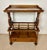 1930s 1930s Victorian Walnut Canterbury Magazine Rack with Tray Top For Sale - Image 5 of 10