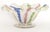 Mid-Century Modern Murano Latticino Ribbon Art Glass Footed Bowl — Multicolor Gold Fleck, Italy For Sale - Image 3 of 14