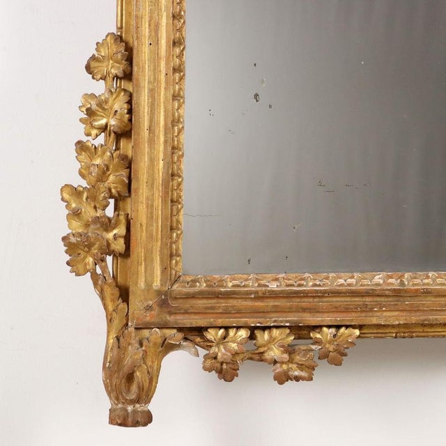 Wood Neoclassical Mirror, Late 18th Century For Sale - Image 7 of 12