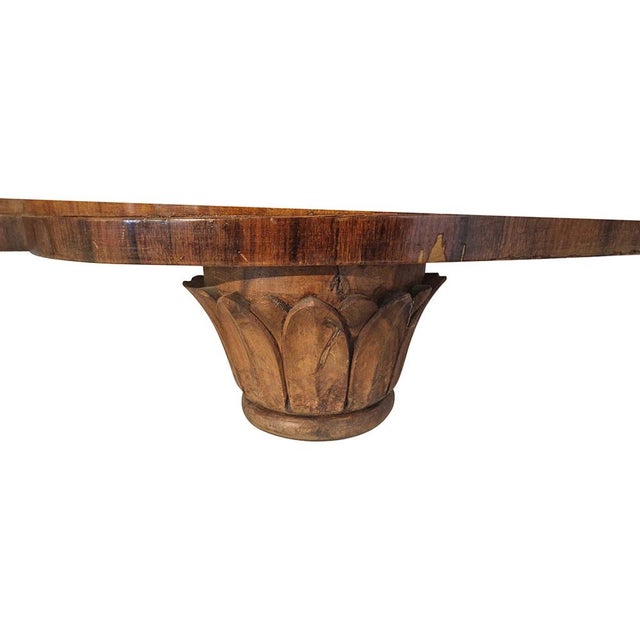 Art Deco Headboard & Footboard in Walnut and Walnut Root, 1940s, Set of 2 For Sale - Image 11 of 12