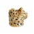 1990s Ceramic Leopard Head Vase or Planter For Sale - Image 5 of 10