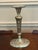 Late 20th Century Pair of Vintage Neoclassical Silverplate Candlesticks With Ram’s Head Motifs For Sale - Image 5 of 6