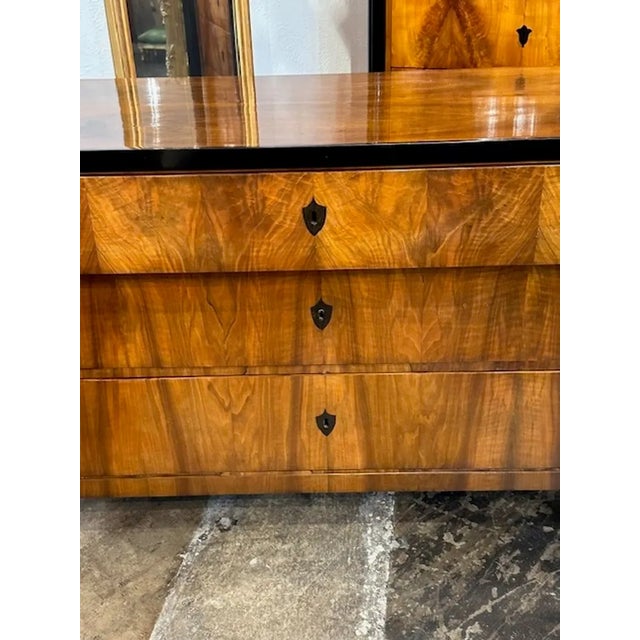 Biedermeier 19th Century Biedermeier Commode With Ebonized Details For Sale - Image 3 of 11