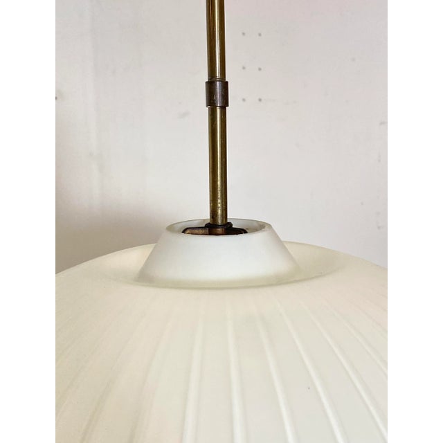 Mid-Century Modern Opal Glass Pendant Light, 1960s For Sale - Image 3 of 13
