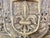 Monumental Spanish Carved Wood Bench, Linen Upholstery, 19th Century For Sale - Image 13 of 13
