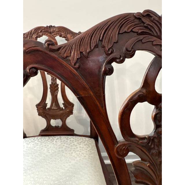 2000 - 2009 Set of 6 Maitland-Smith Philadelphia Upholstered Dining Chairs For Sale - Image 5 of 12