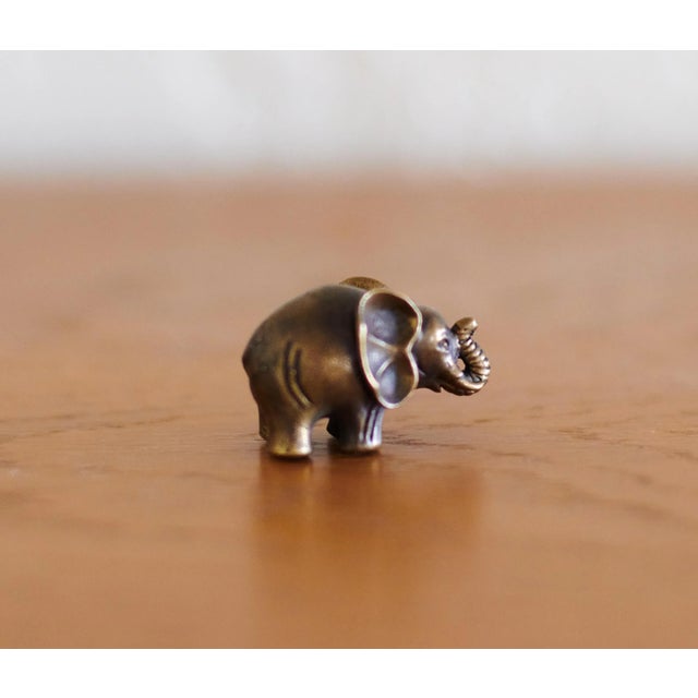 Brass Elephant Figurine Origin unknown