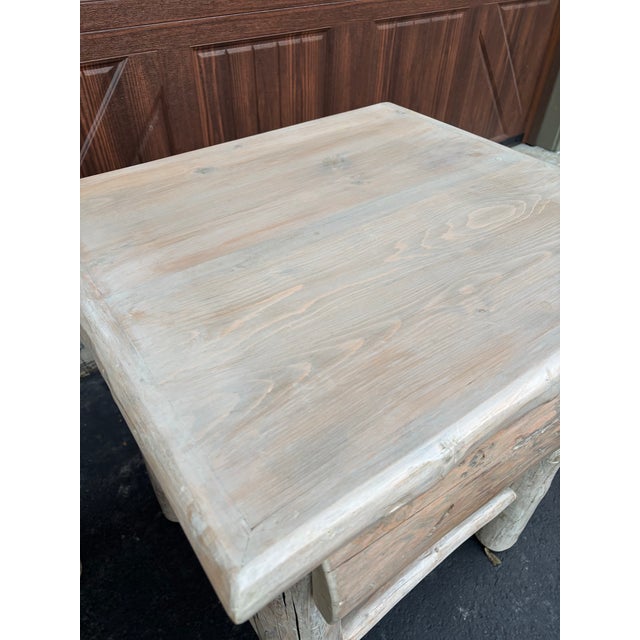 Pair of Handmade Rustic Nightstands For Sale - Image 4 of 5