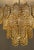 1960s Vintage Four-Tier Pressed Crystal Glass Chandelier, 1960s For Sale - Image 5 of 18