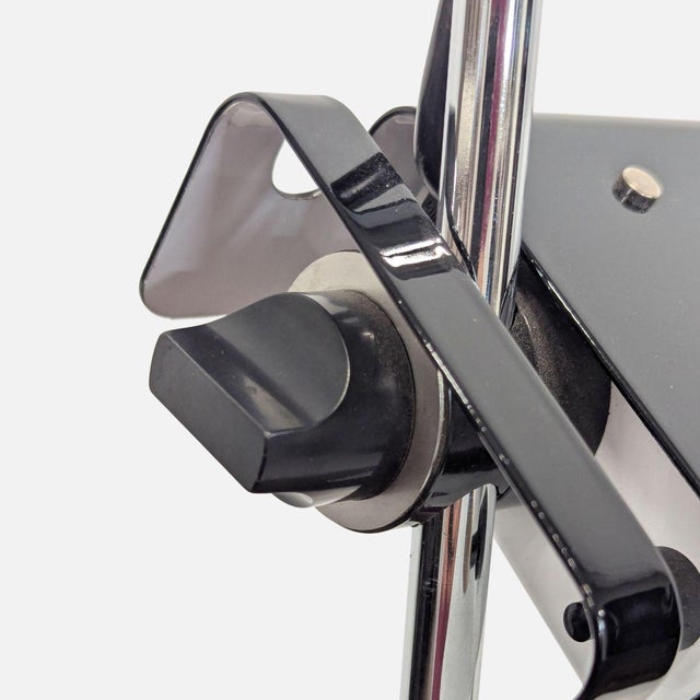 Joe Colombo for Oluce Vintage Chrome and Black Floor Lamp For Sale - Image 10 of 10