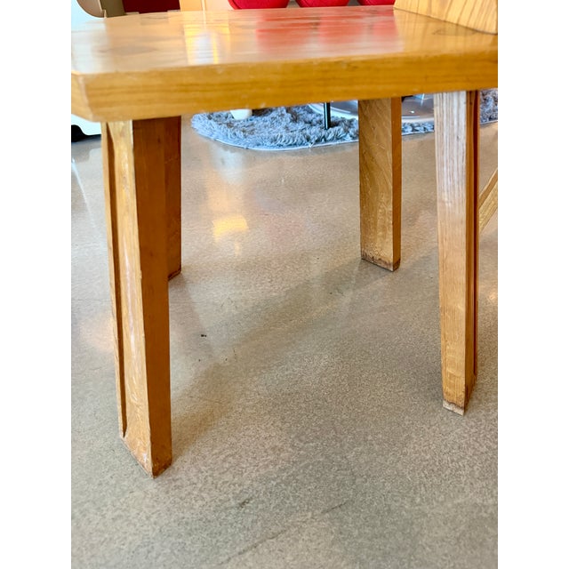 Vintage Mid-Century Alpine French Brutalist Carved Oak Side Chairs Pair Wabi Sabi Style For Sale - Image 9 of 18