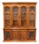 Singer Furniture Solid Oak Mediterranean Spanish Revival 72" China Cabinet W. Grilled Doors 6394-370 For Sale