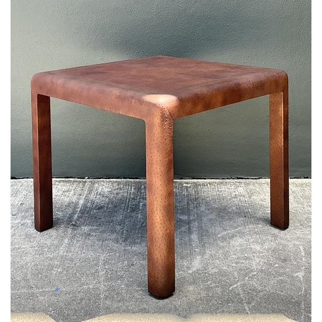 Karl Springer Vintage Karl Springer Ostrich Game Table For Sale - Image 4 of 16