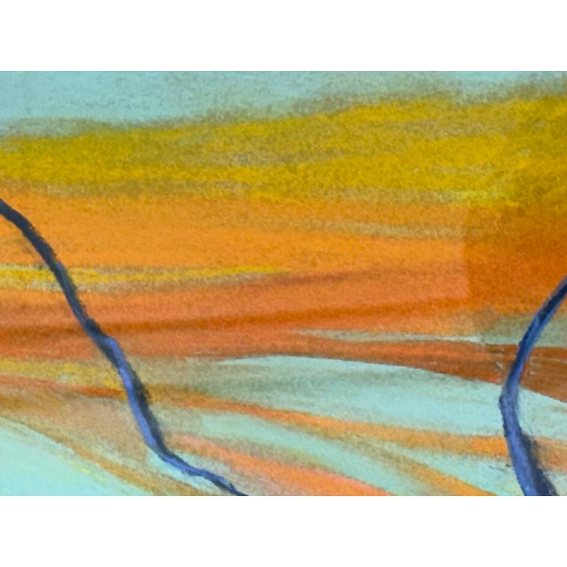 Drawing/Sketching Materials Expressionist Pastel of a Dog Carrying a Burning Stick, Signed Ma For Sale - Image 7 of 12