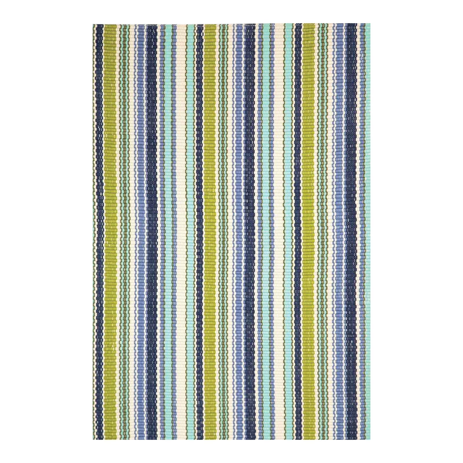 Dash & Albert by Annie Selke Pond Stripe Indoor/Outdoor Rug, 2'6" x 18