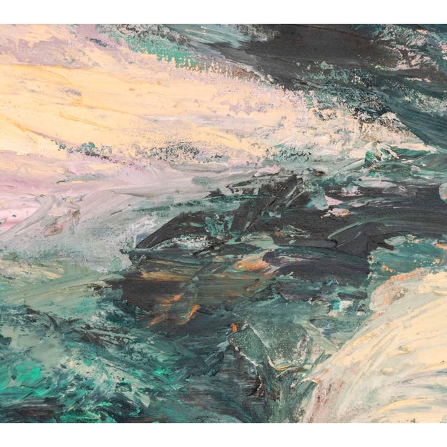 Textile Marcia Godosky Figural Abstraction Oil on Canvas For Sale - Image 7 of 9