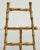 Metal Vintage Brass Faux Bamboo Motif Table Easel For Sale - Image 7 of 8